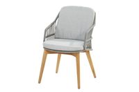 4-Seasons Sempre tuinstoel - Teak/Silver Grey (1 stuk) - OP=OP