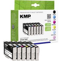 KMP Inktcartridge vervangt Epson T0801, T0802, T0803, T0804, T0805, T0806, T0807 Compatibel Combipack Zwart, Cyaan, Magenta, Geel, Foto cyaan, Foto magenta - thumbnail