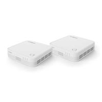 STRONG MESHKIT1200V2 Wifi Mesh, WLAN-repeater voor thuisnetwerk, access point, dual band AC1200, 3 Gigabit Ethernet-poorten, app-bediening, 2 wifi-versterkers, dekking 200 m2, wit