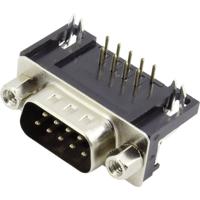 TRU COMPONENTS TC-6648084 D-sub male connector 90 ° Aantal polen: 9 Print 1 stuk(s) - thumbnail