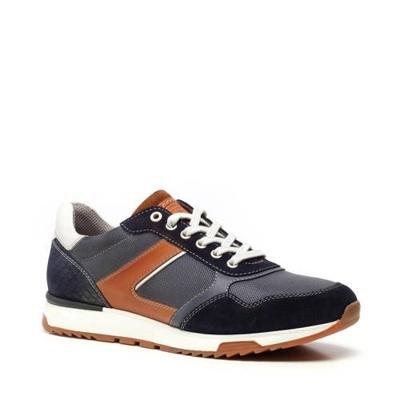 Scapino Van Beers leren sneakers donkerblauw