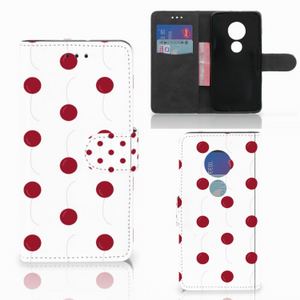 Motorola Moto G7 Play Book Cover Cherries