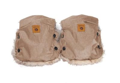 Easygrow handwarmers met nepbont unisex beige Easygrow handwarmers met nepbont unisex beige