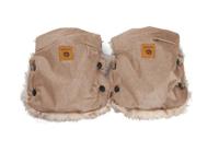 Easygrow handwarmers met nepbont unisex beige