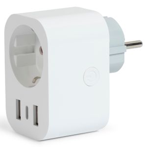 Slimme Wifi Stekker met USB-A en USB-C Poorten - Single Smart Plug