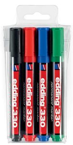 Edding Permanent marker e-330, etui van 4 stuks