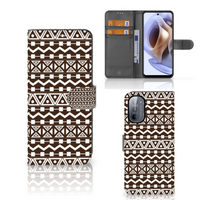 Motorola Moto G31 | G41 Telefoon Hoesje Aztec Brown