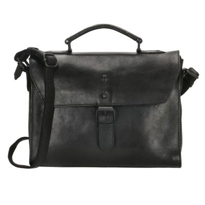 Genicci Leren Handtas Orion Zwart