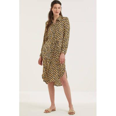 VERO MODA blousejurk VMCISSY met all over print en ceintuur kaki VERO MODA blousejurk VMCISSY met all over print en ceintuur kaki