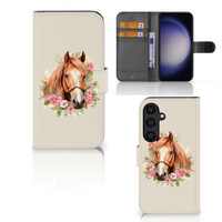 Telefoonhoesje met Pasjes voor Samsung Galaxy S24 Paard - thumbnail