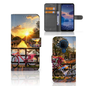 Nokia 5.4 Flip Cover Amsterdamse Grachten