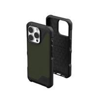 URBAN ARMOR GEAR Metropolis LT MS Case compatibel met Apple iPhone 16 Pro case (bescherming tegen vallen op militaire kwaliteit, Draadloos (Qi) / magnetisch opladen (Qi) compatibel) kevlar olive