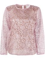 Saint Laurent Pre-Owned blouse en dentelle (années 1980) - Rose