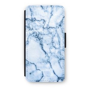 Blauw marmer: iPhone 8 Plus Flip Hoesje