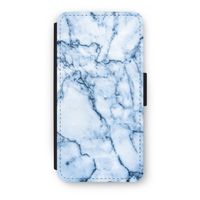 Blauw marmer: iPhone 8 Plus Flip Hoesje - thumbnail