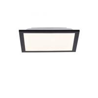 Paul Neuhaus Led plafondlamp Flat 30 bij 30cm zwart 14740-18 - thumbnail