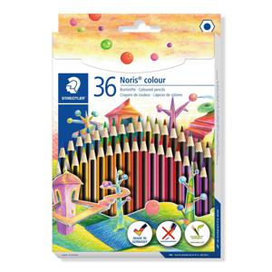 Staedtler Kleurpotlood Noris colour Zeshoek 185 CD36 Diverse kleuren 36 stuk(s)