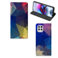 Motorola Moto G100 Stand Case Polygon Dark