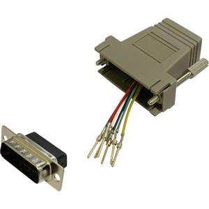 BKL Electronic 10121115 Adapter D-sub stekker 15-polig - RJ12-bus 1 stuk(s) Single