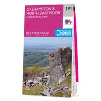 Wandelkaart - Topografische kaart 191 Landranger Okehampton & North Da - thumbnail