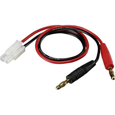 Reely Oplaadkabel [2 x banaanstekker 4 mm – 1 x Tamiya mannelijk] 30,00 cm 1,3 mm² RE-6799035