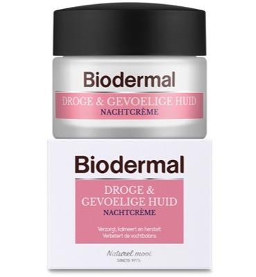 Biodermal Biodermal Nachtcreme Droge En Gevoelige Huid (50ml)