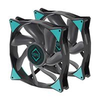 Iceberg Thermal IceGALE PWM Premium Case Fan 140 mm 2-pack, zwart