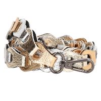 Charm London Schouderband Anna 2cm Metallic Goud/Zilver