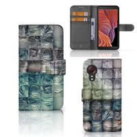 Wallet Case met Pasjes Samsung Galaxy Xcover 5 Spijkerbroeken - thumbnail