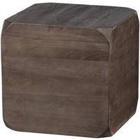 WOOOD Exclusive Lio Bijzettafel - Hout - Donkerbruin - 46x46x46