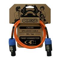 Oranje Crush 3ft Speaker kabel, Twist Connector naar Twist Connector