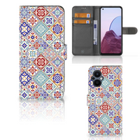 OPPO Reno 8 Lite | OnePlus Nord N20 Bookcase Tiles Color - thumbnail