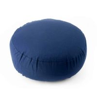 Yogi & Yogini Meditatiekussen Rond Katoen Indigo - 33 x 17 cm