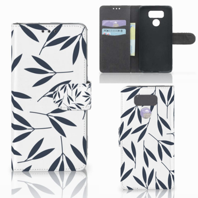 LG G6 Hoesje Leaves Blue