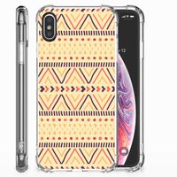 Apple iPhone X | Xs Doorzichtige Silicone Hoesje Aztec Yellow