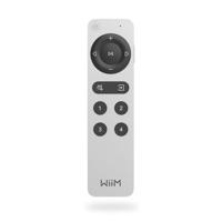 WiiM Voice Remote 2 voor WiiM muziekstreamers en versterkers | Push-to-Talk, 4 slimme presetknoppen | Oplaadbare batterij | Slank aluminium ontwerp | 360° Bluetooth-afstandsbediening
