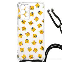 Doorzichtige Silicone Hoesje voor Samsung Galaxy A53 Katten Emojis - thumbnail