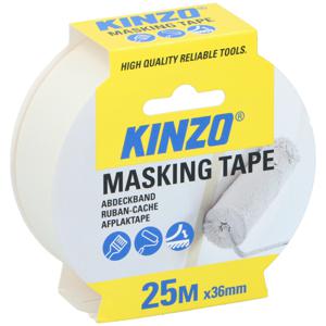 Afplaktape/schilderstape - wit - 36mm x 25m - voor binnen/buiten