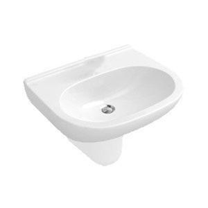 Villeroy & Boch O.novo wastafel 55x45cm zonder overloop 1 kraangat wit 51605601