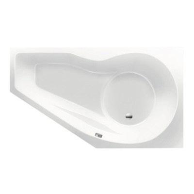 Ligbad Inbouw Xenz Fiji Vijfhoek Rechts 90x160x48cm Acryl Wit Hoogglans met Poten