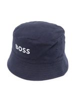 BOSS Kidswear bob à logo brodé - Bleu - thumbnail