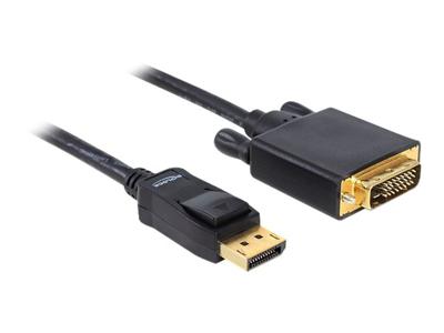 Delock DisplayPort / DVI Aansluitkabel [1x DisplayPort stekker - 1x DVI-stekker 24+1-polig] 2.00 m Zwart