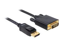 Delock DisplayPort / DVI Aansluitkabel [1x DisplayPort stekker - 1x DVI-stekker 24+1-polig] 2.00 m Zwart