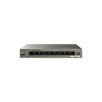 Tenda PoE Switch 10-poorts Gigabit Ethernet LAN-switch met 8X PoE+ poorten, 1x uplink- en 1x SFP-poort (92W, VLAN, tot 250m bereik, IEEE-802.3af/at, plug-and-play netwerkswitch) (TEG1110PF-8-102W)