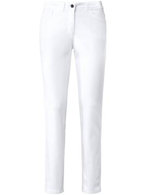 Jeans model Julienne iets verlaagde taille Van Basler wit