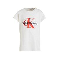 CALVIN KLEIN JEANS T-shirt van biologisch katoen wit/rood/zwart