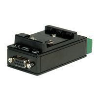 ROLINE Converter RS232 to RS422/485, with Isolation, for DIN Rail Zwart - thumbnail