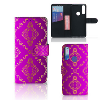 Wallet Case Alcatel 1S 2020 Barok Roze