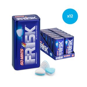 Frisk suikervrije XL mints - peppermint - 50 mintjes - 12 stuks