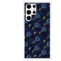 Doorzichtige Silicone Hoesje voor Samsung Galaxy S22 Ultra Voetbal